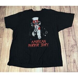 American Horror Story Cult Uncle Sam America Graphic T Shirt 2XL XXL Black Rare
